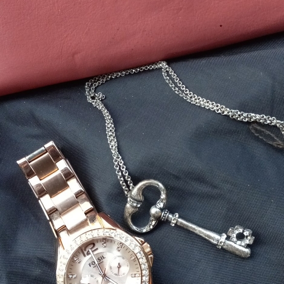 Fossil Watch, Wristlet, & Necklace - Picture 5 of 16